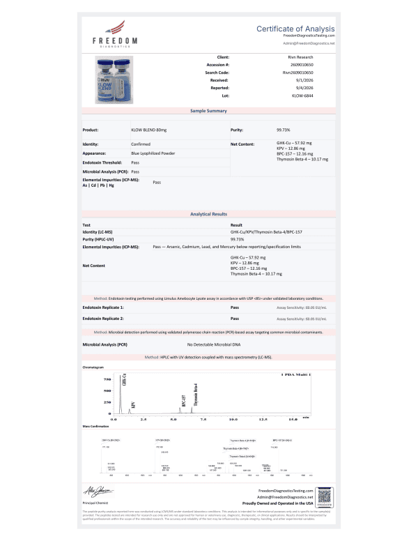 KLOW 80MG Research Peptide Blend - Image 2