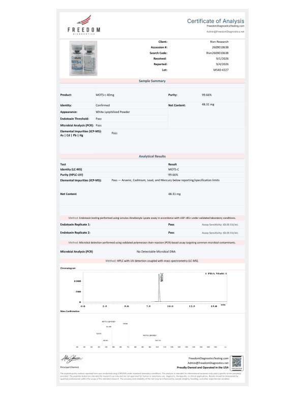 MOTS-c Research Peptide - Image 2