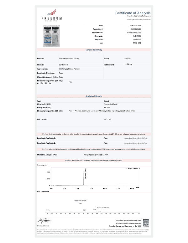 Thymosin Alpha-1 10mg - Image 2